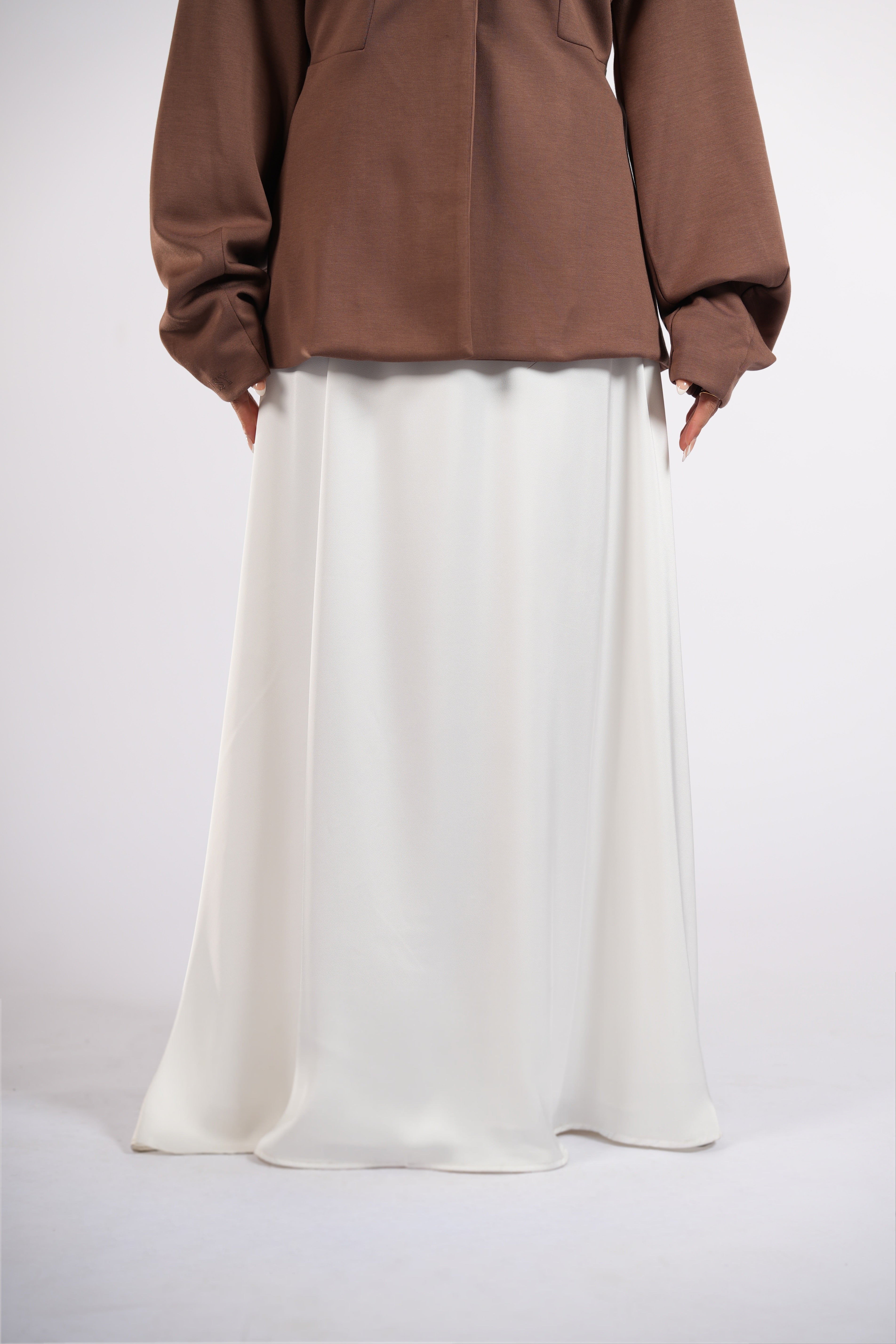 satin poésie - white