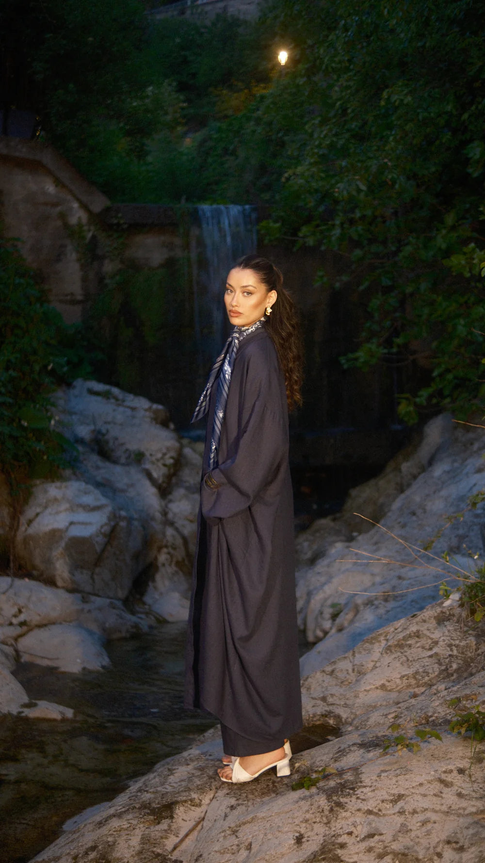 PALMA LINEN SET - NAVY
