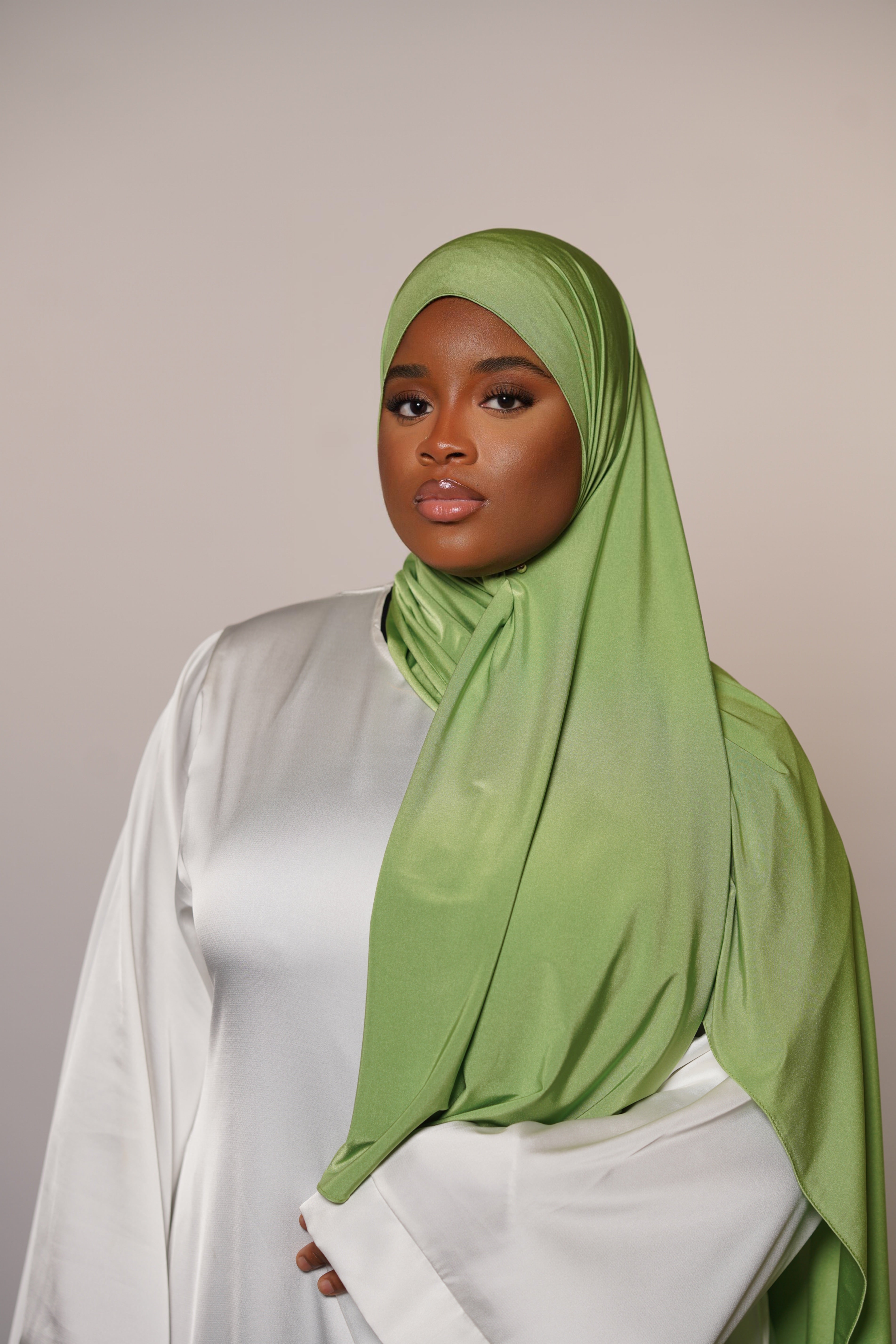 Satin premium jersey - lime