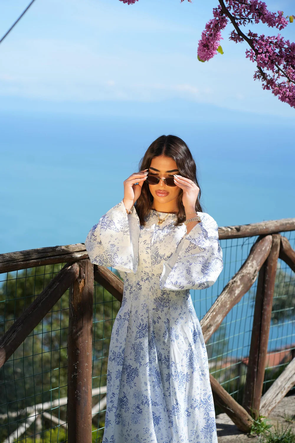 LA BALLEZA CORSET DRESS - AMALFI GARDEN