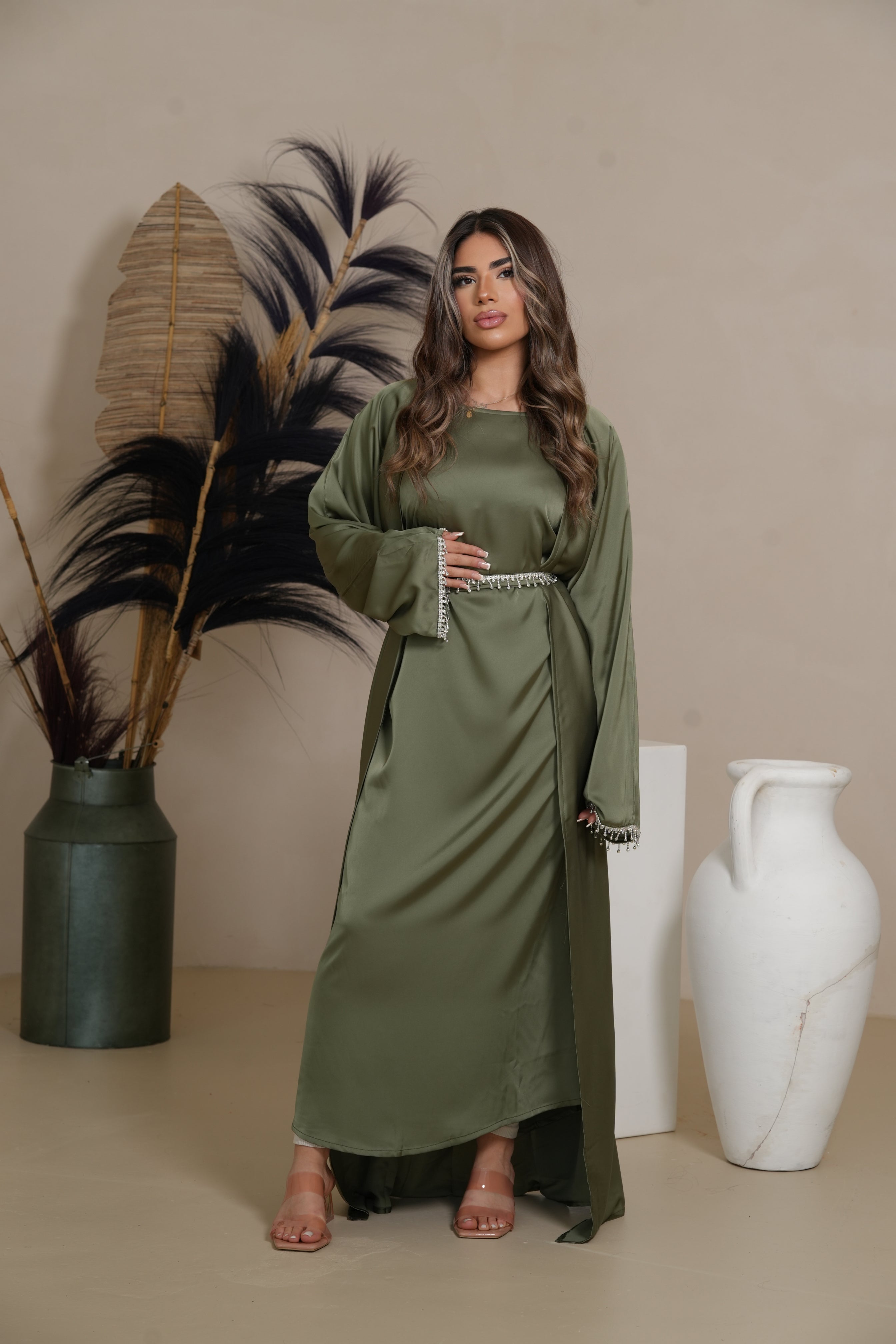 DXB ZARA Abaya - Green