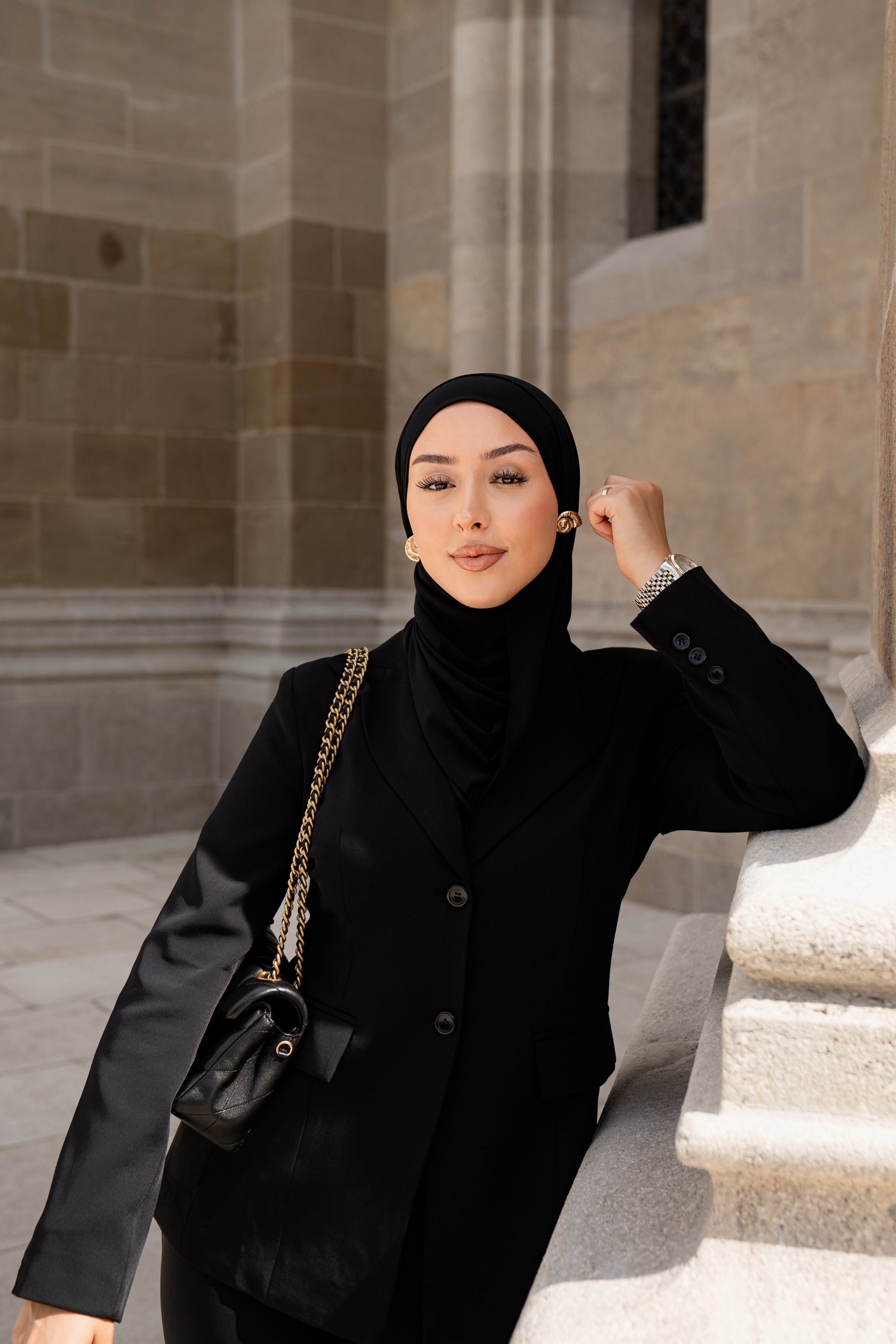 the palais blazer - black