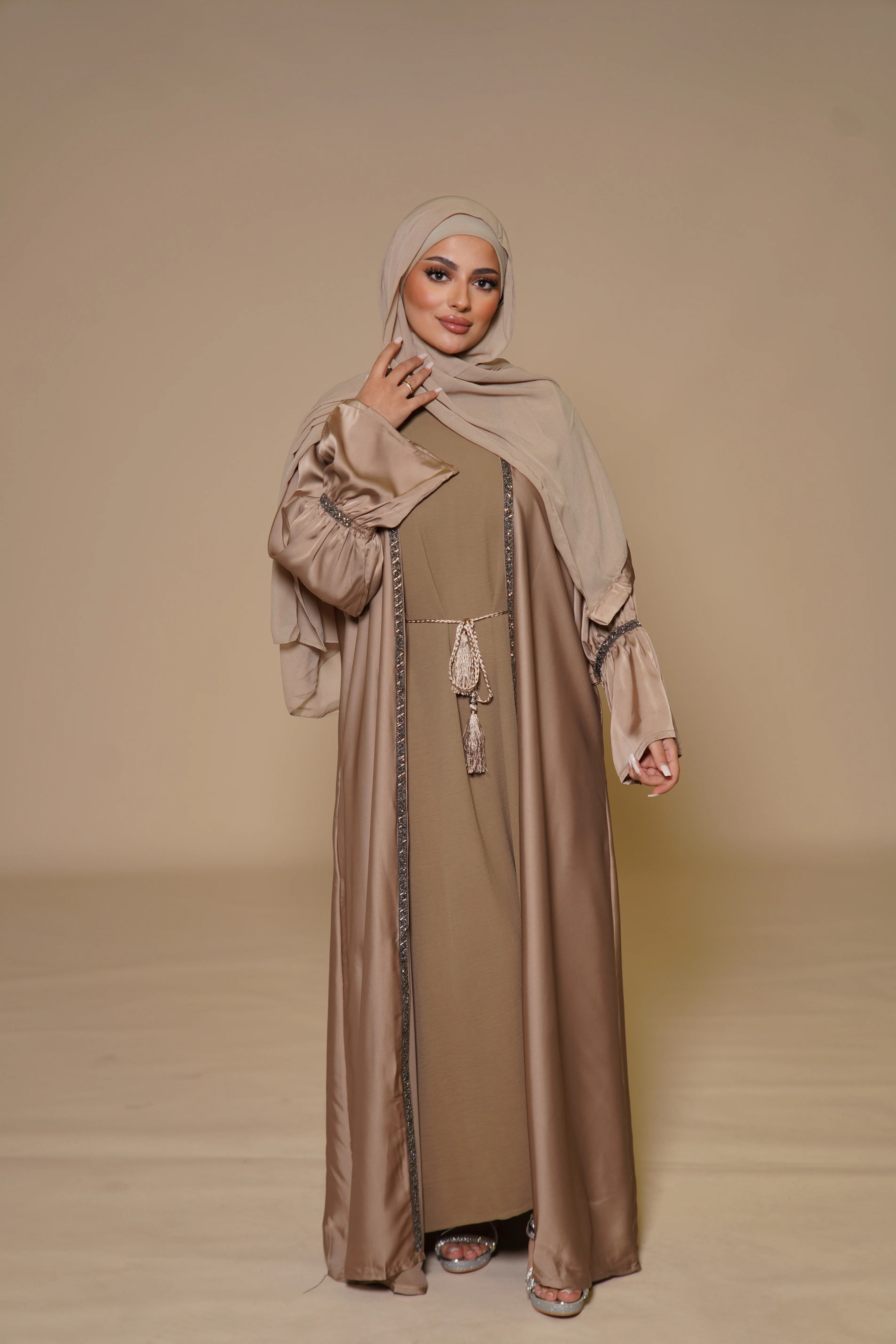 Blackstone Glamour Abaya - Gold