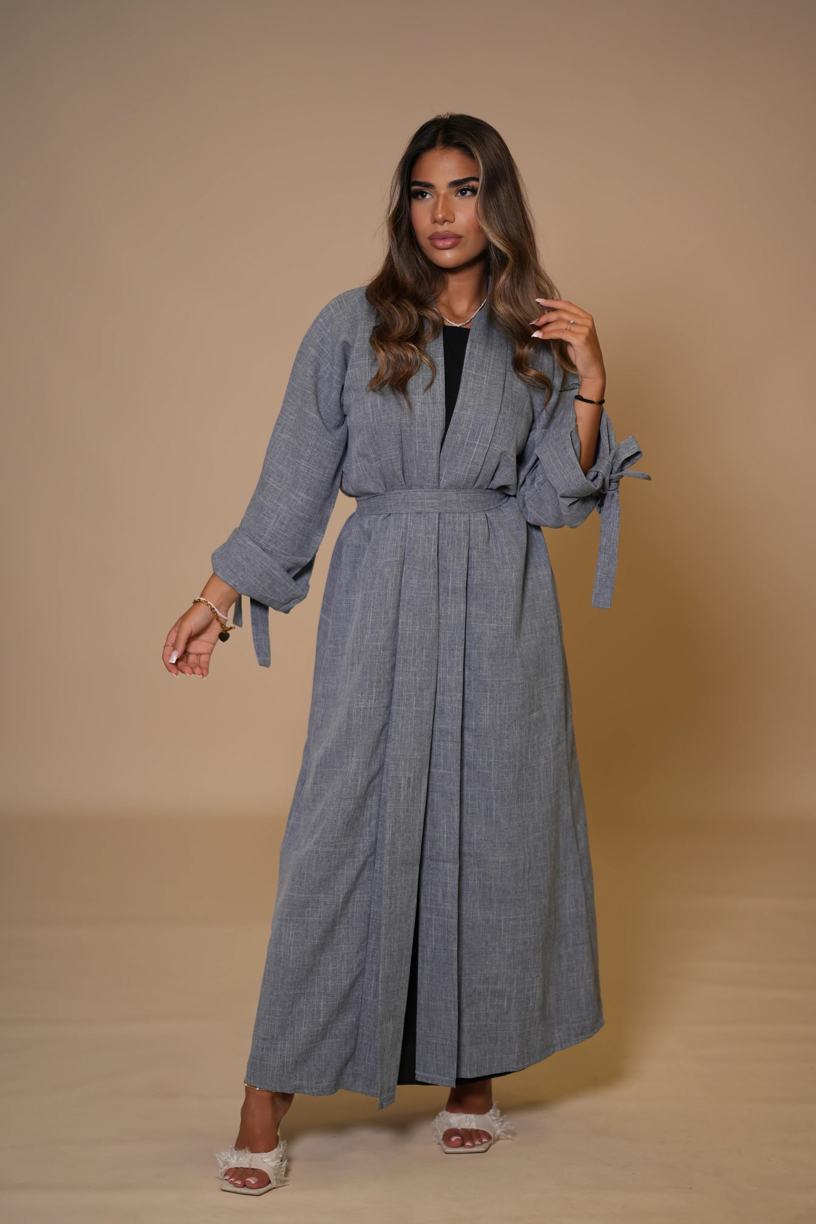 Dubai Linen set - Blue Grey