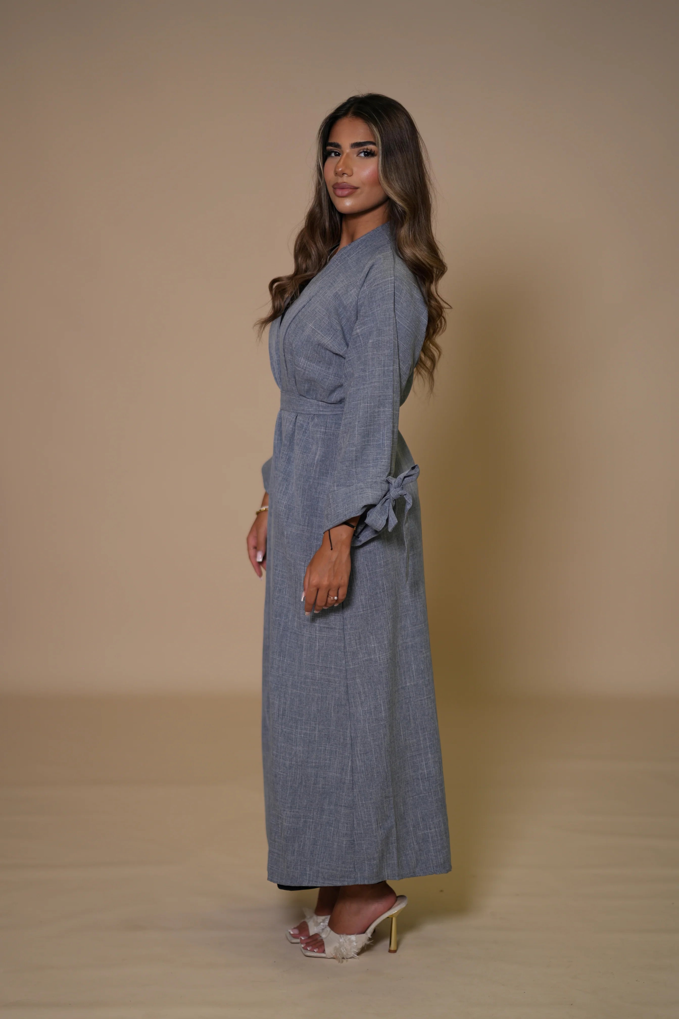 Dubai Linen set - Blue Grey
