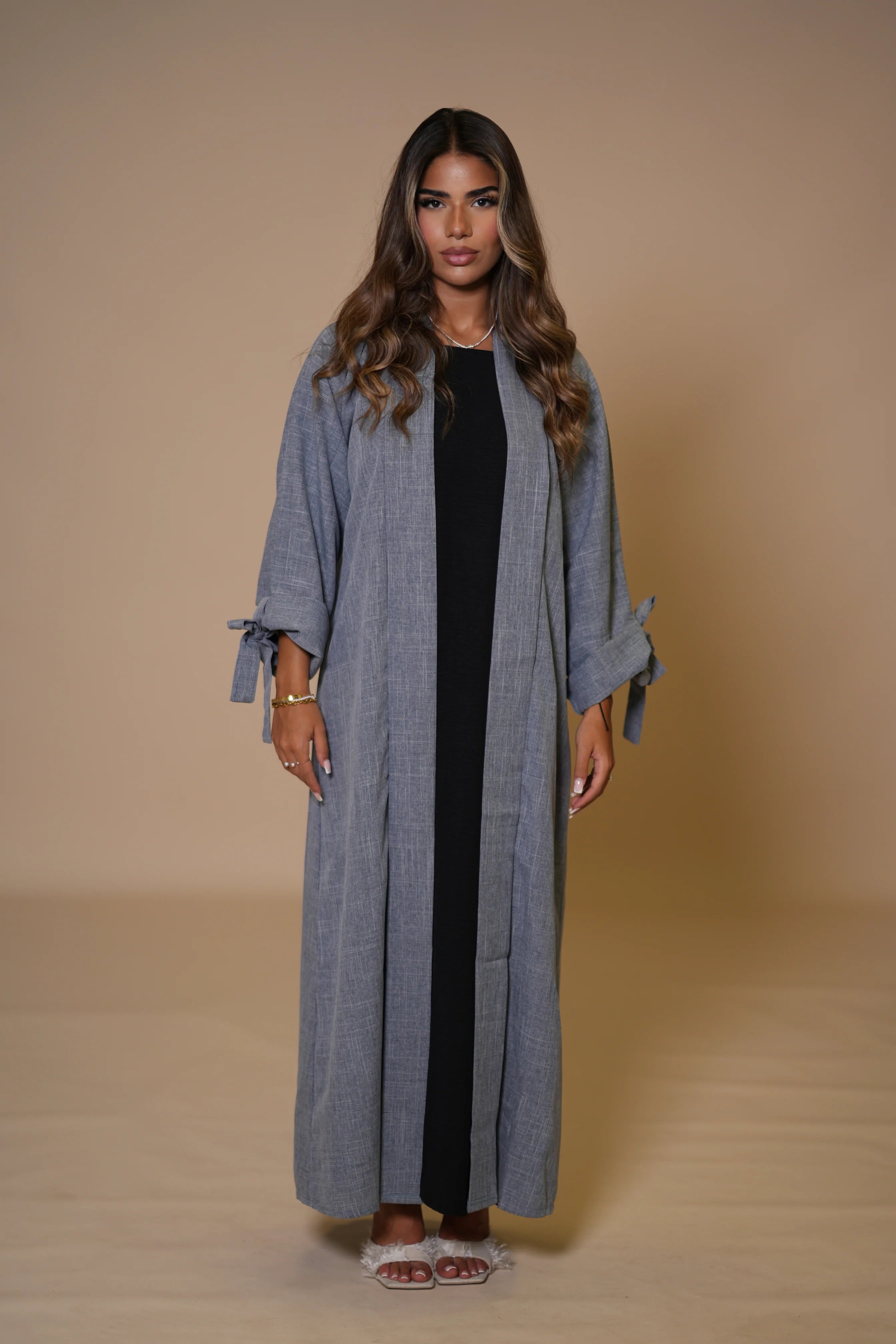 Dubai Linen set - Blue Grey