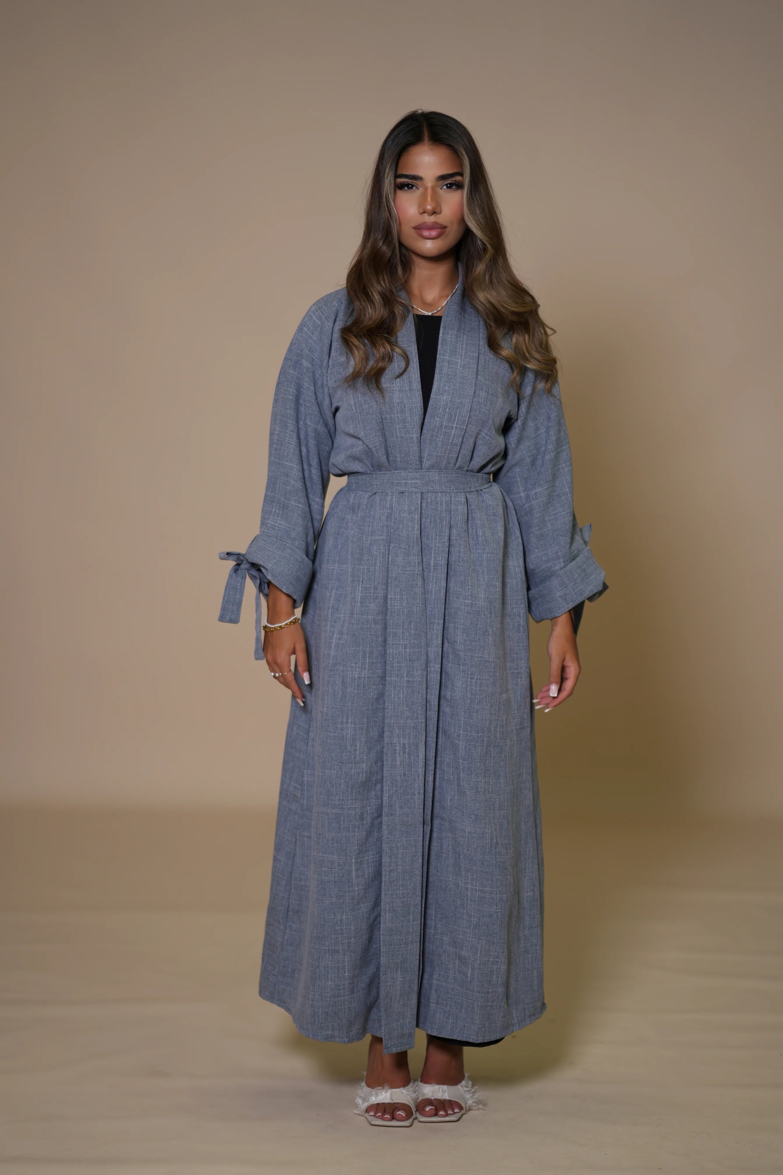 Dubai Linen set - Blue Grey