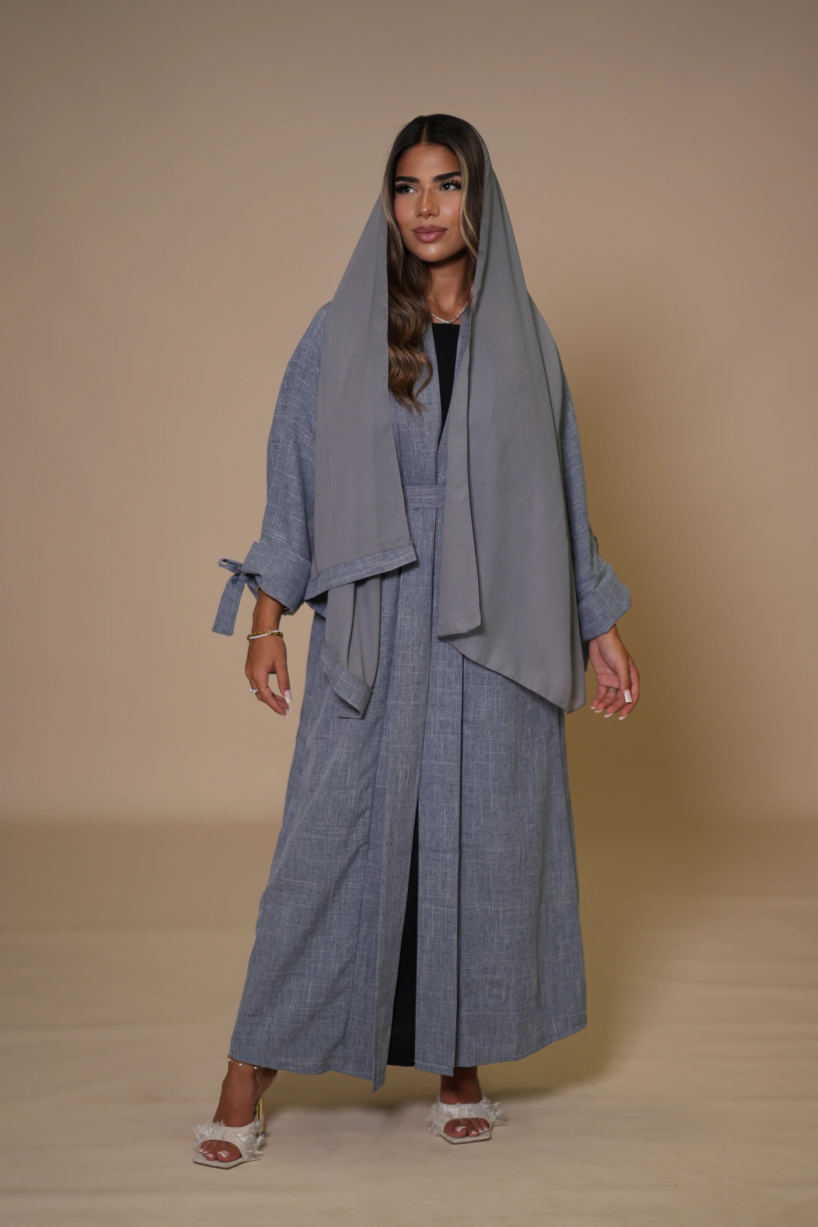 Dubai Linen set - Blue Grey
