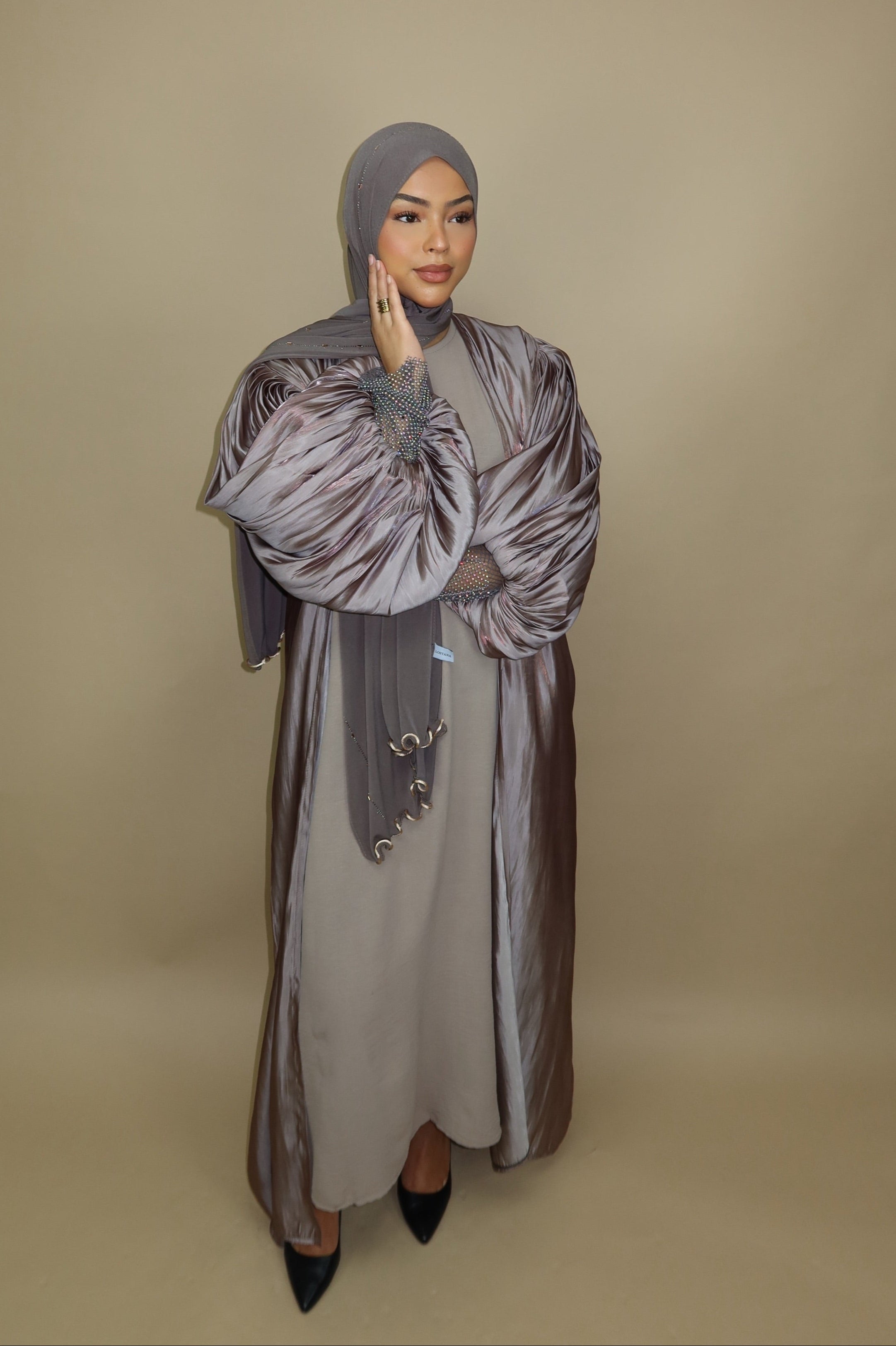 Emirate abaya - Mocca