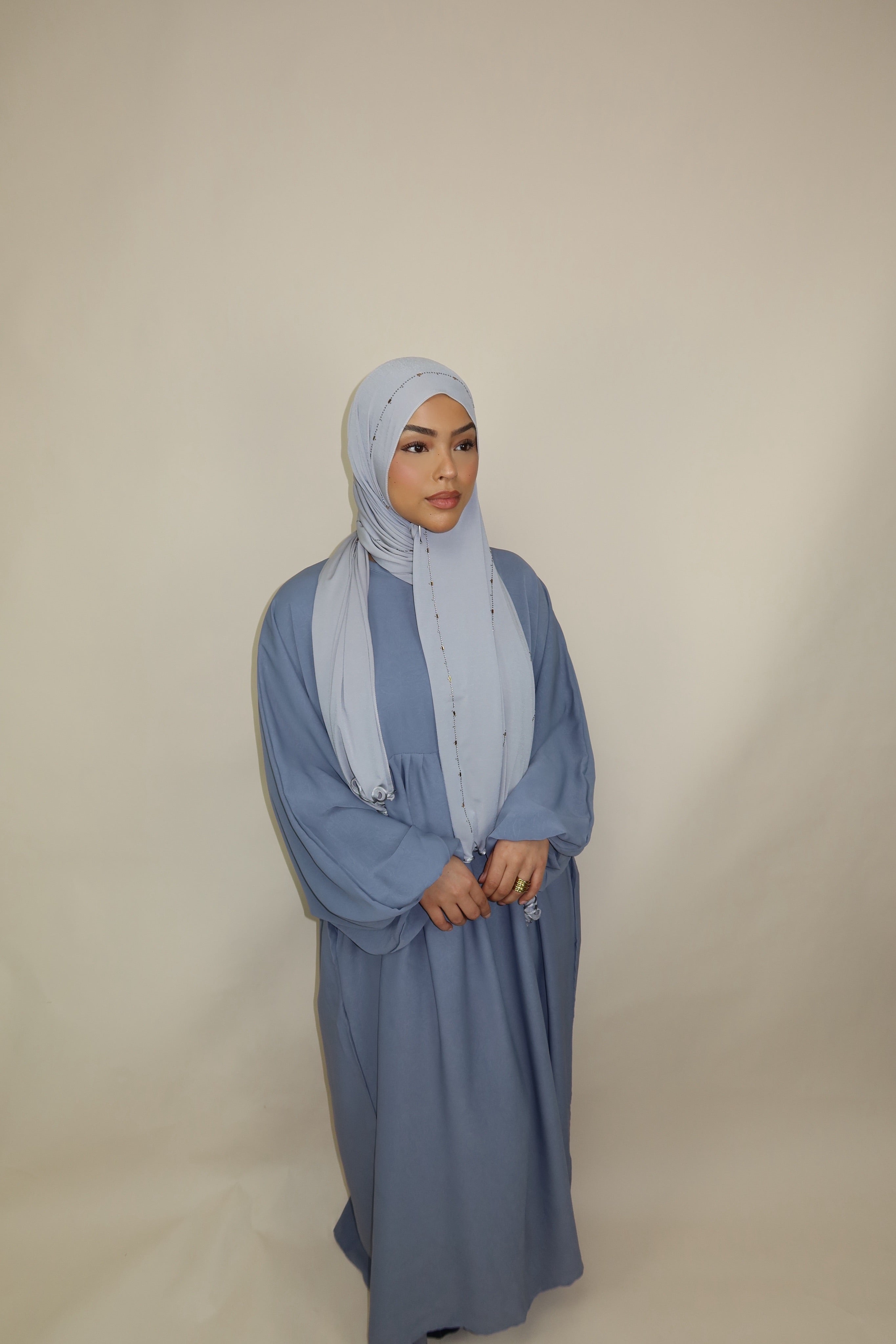 Balloon Abaya - Grey