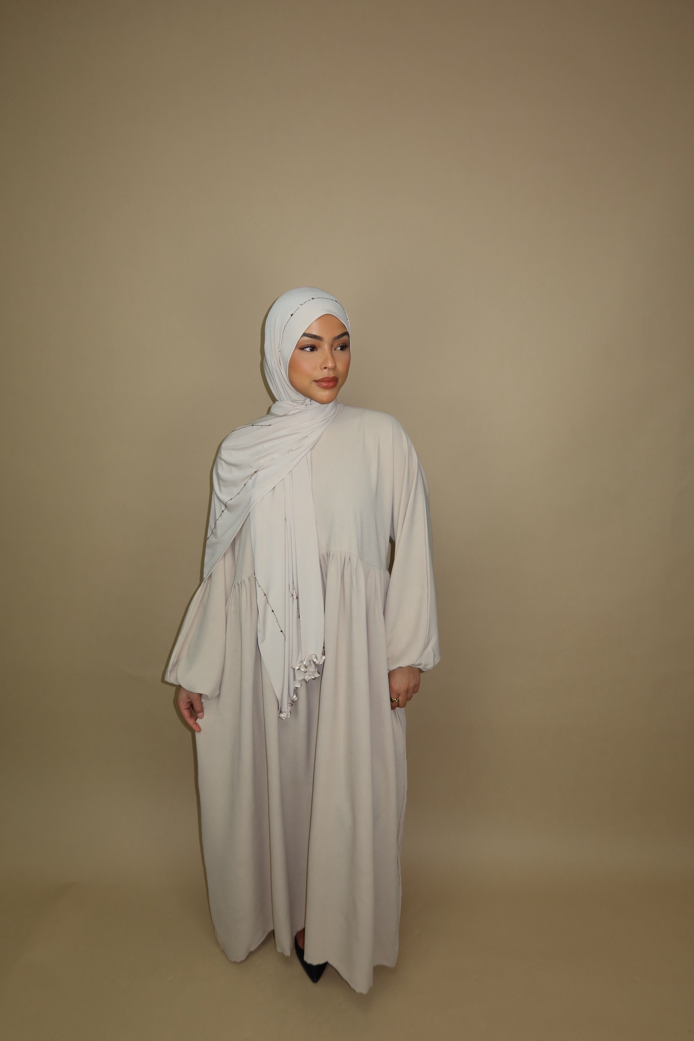 Balloon Abaya - Gold