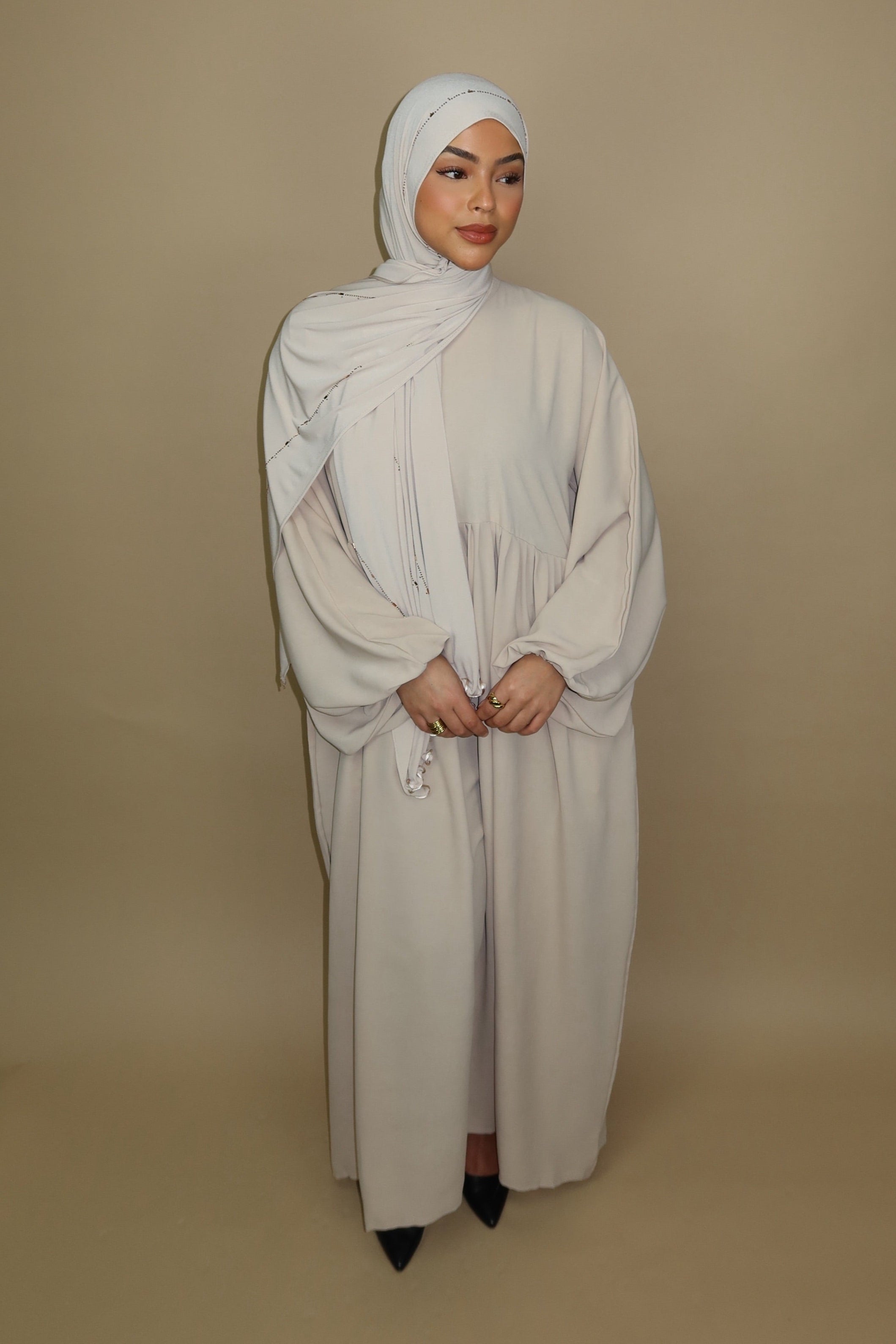 Balloon Abaya - Gold