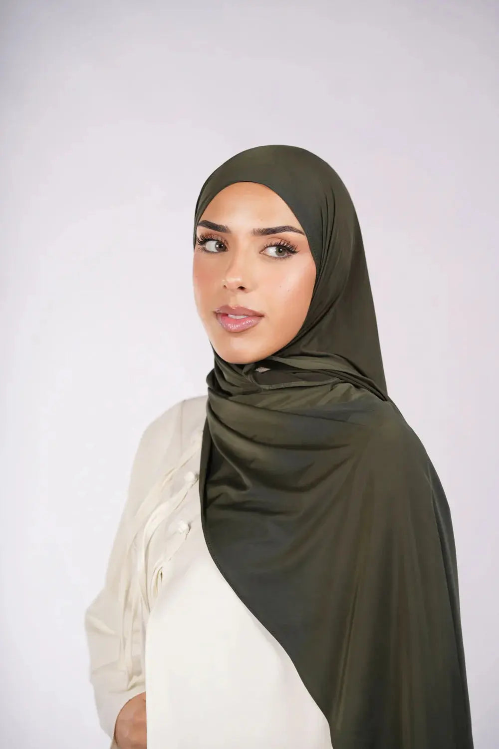 Liquid Jersey - Army Green - Losyana.nl