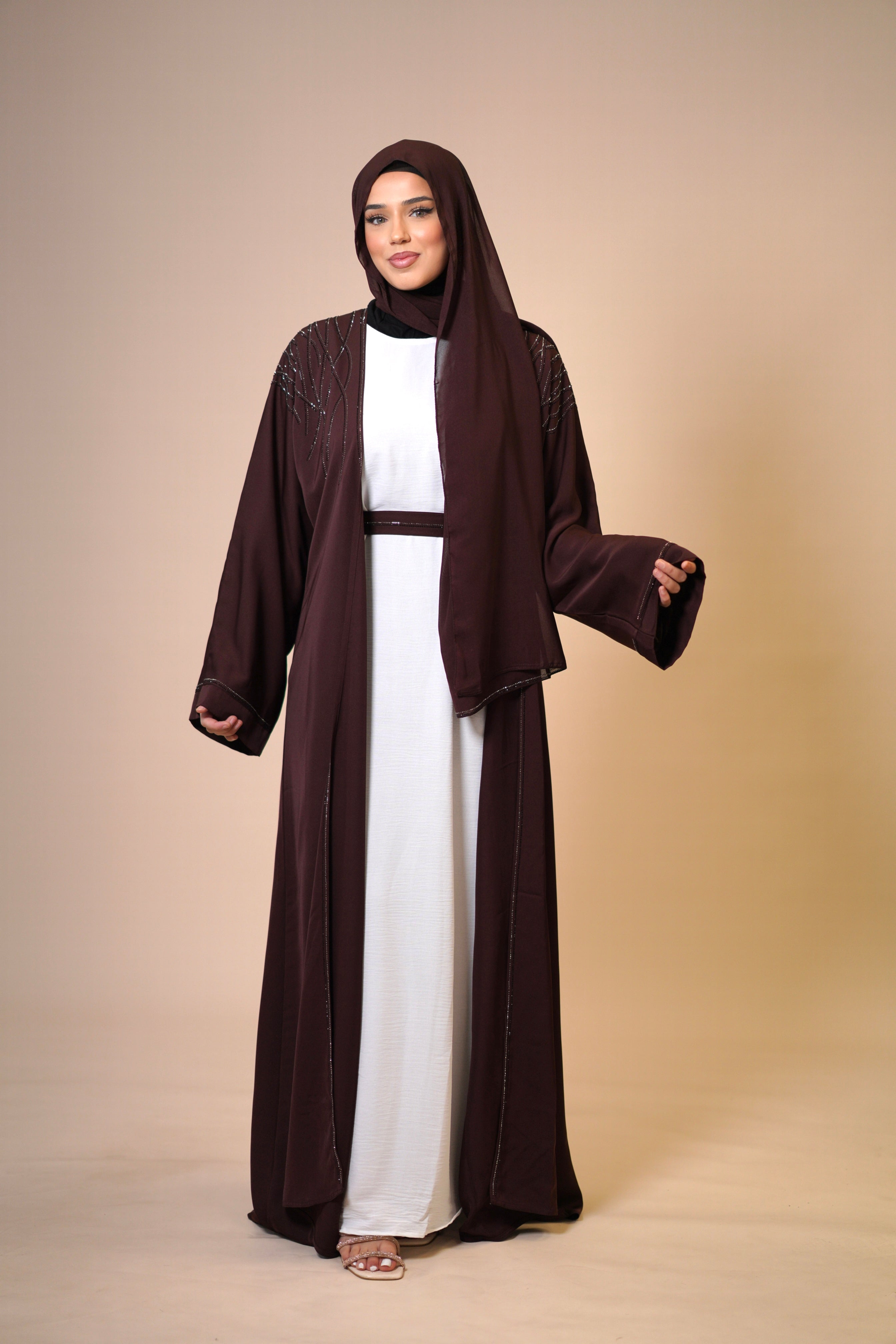 Emirate abaya - brown