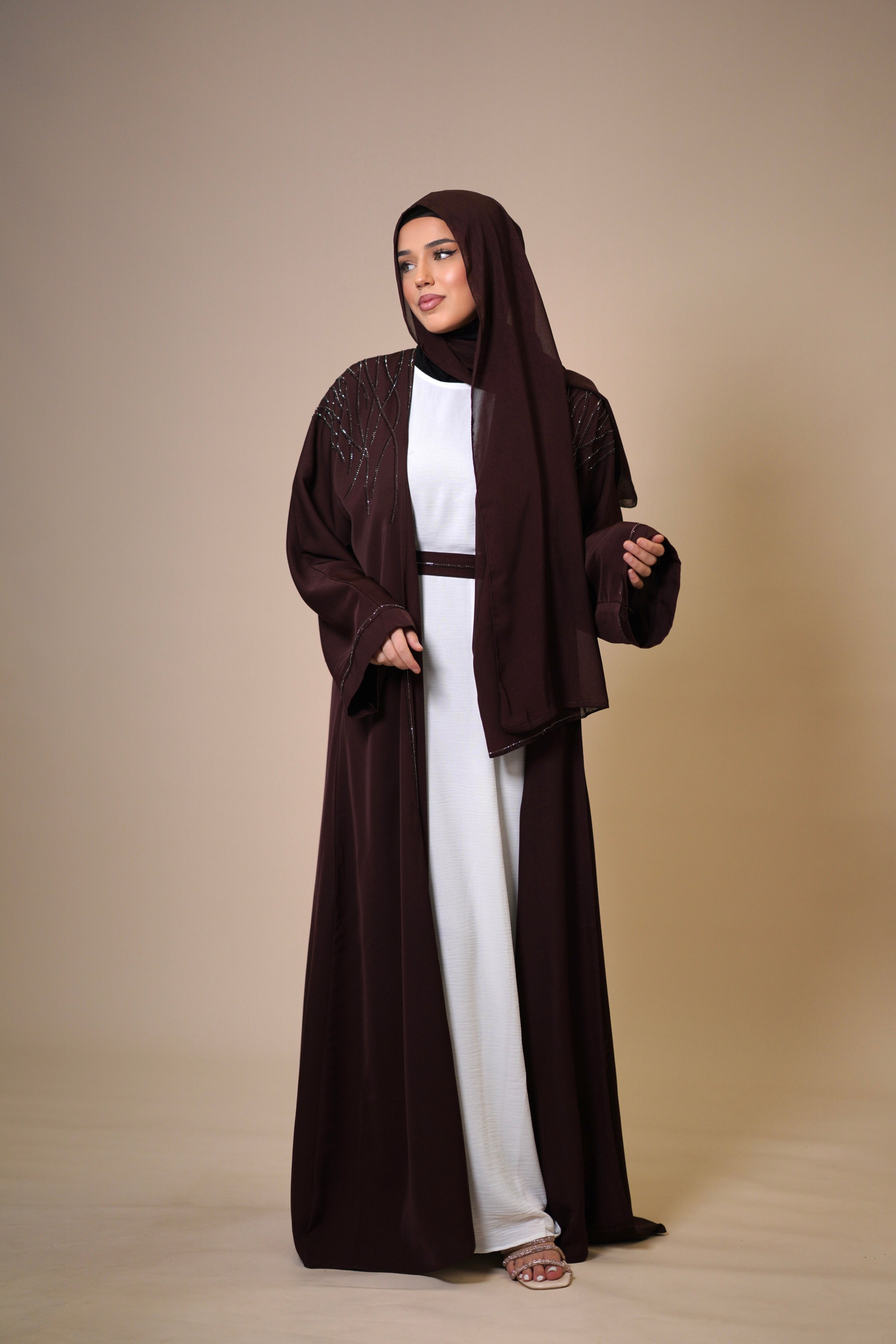 Emirate abaya - brown