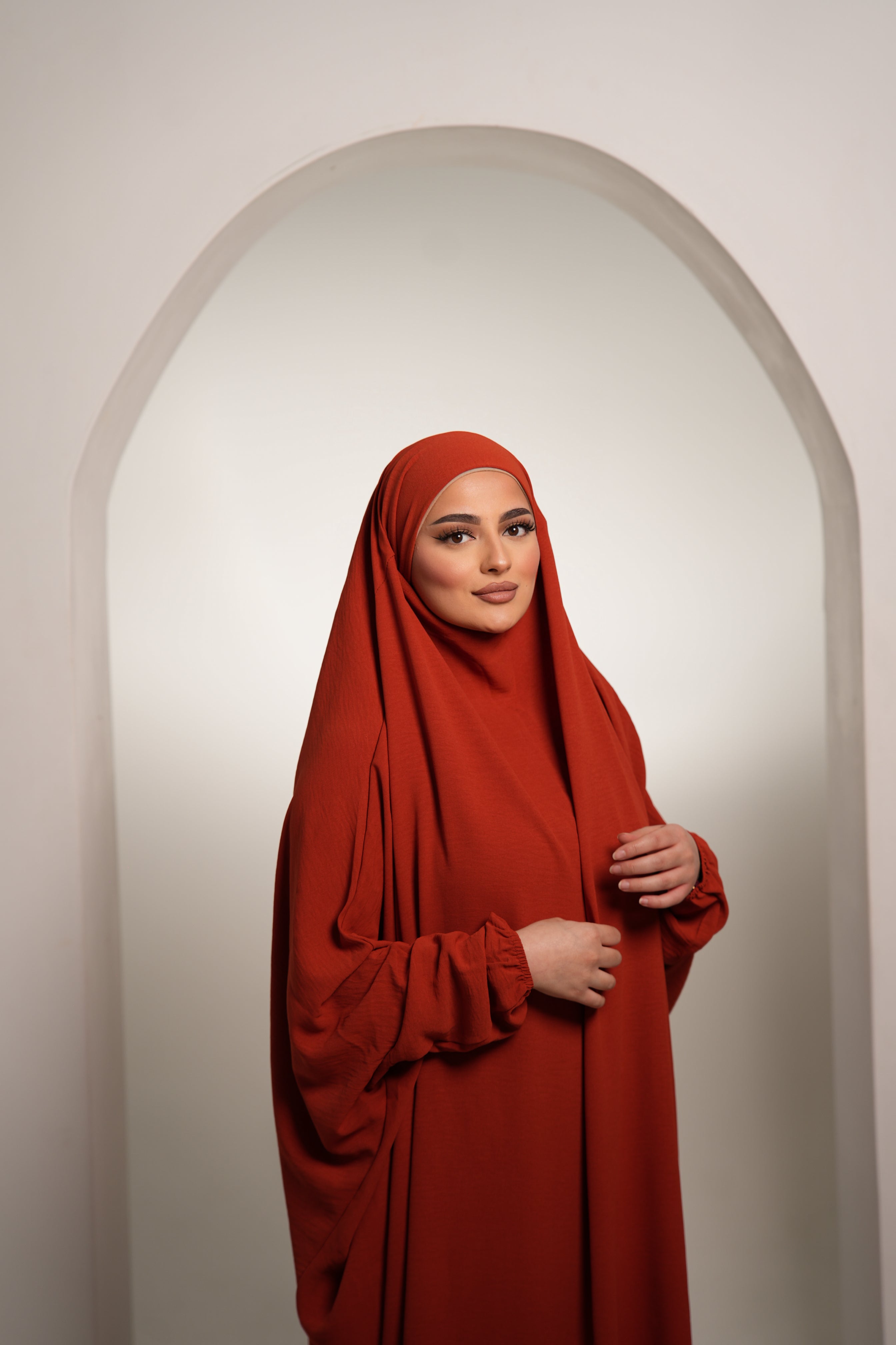Jazz Jilbab - red