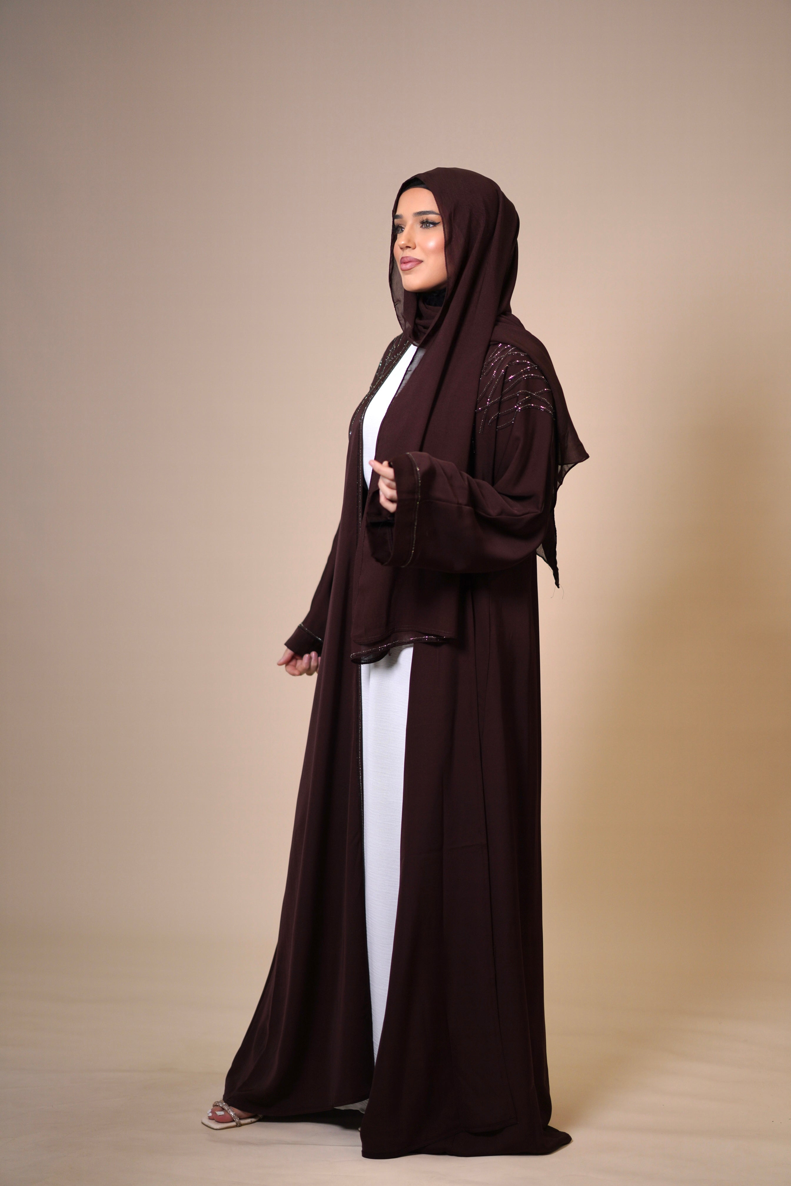 Emirate abaya - brown