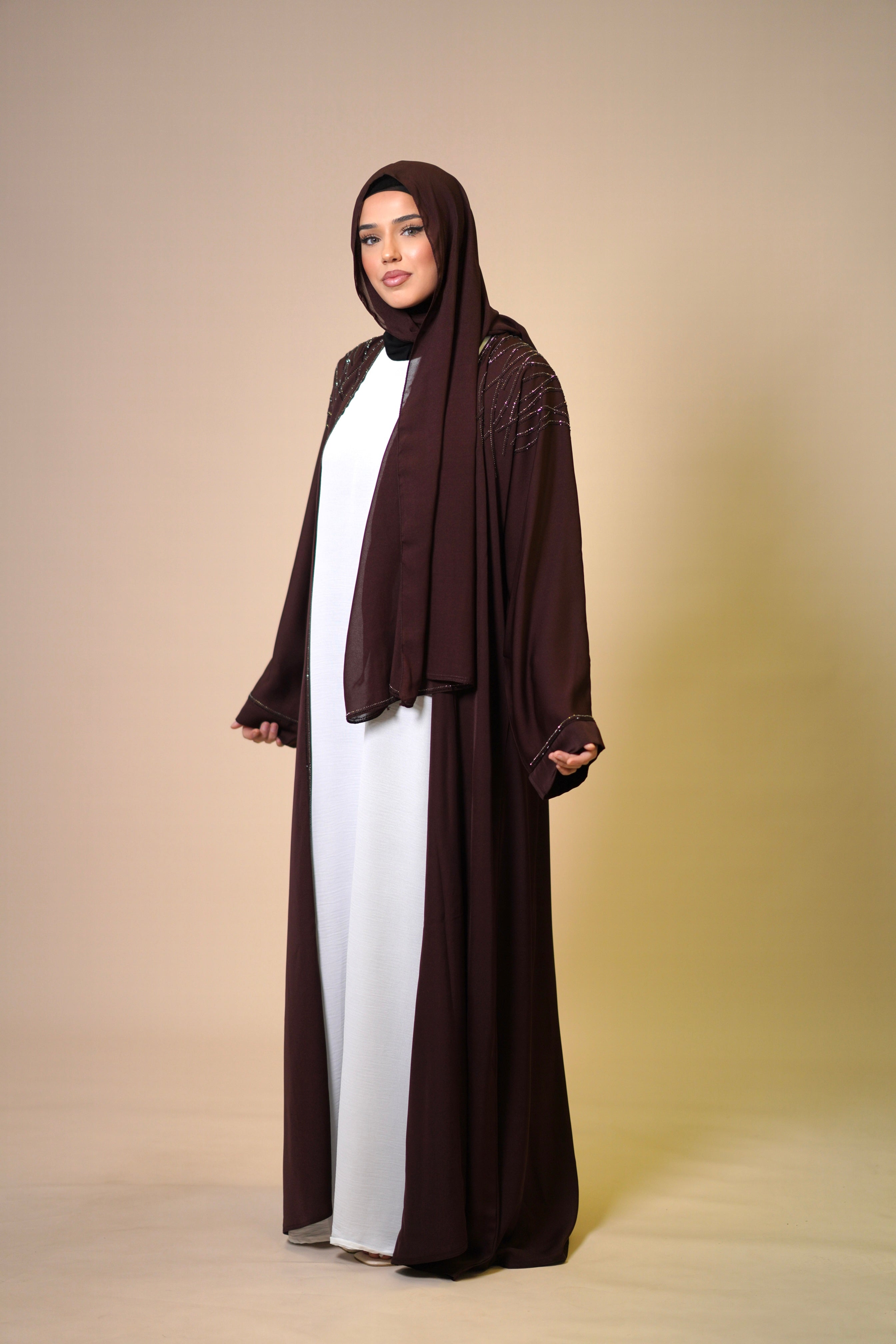 Emirate abaya - brown