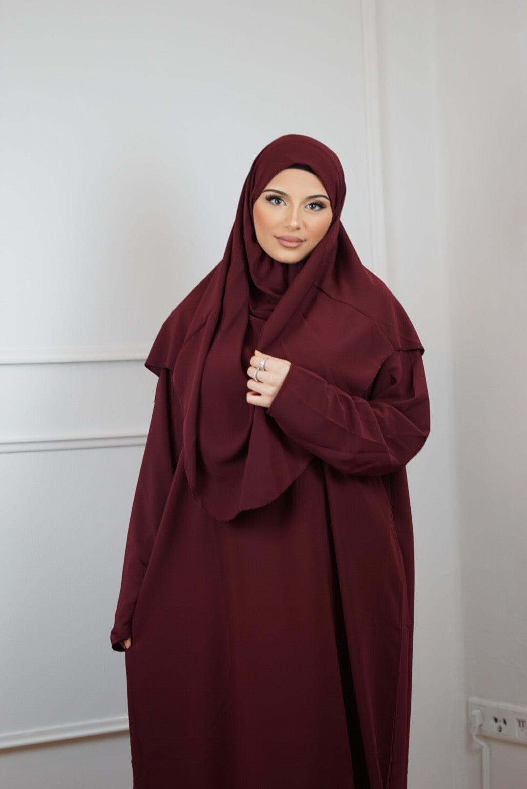 Prayer dress Medina Silk - Red