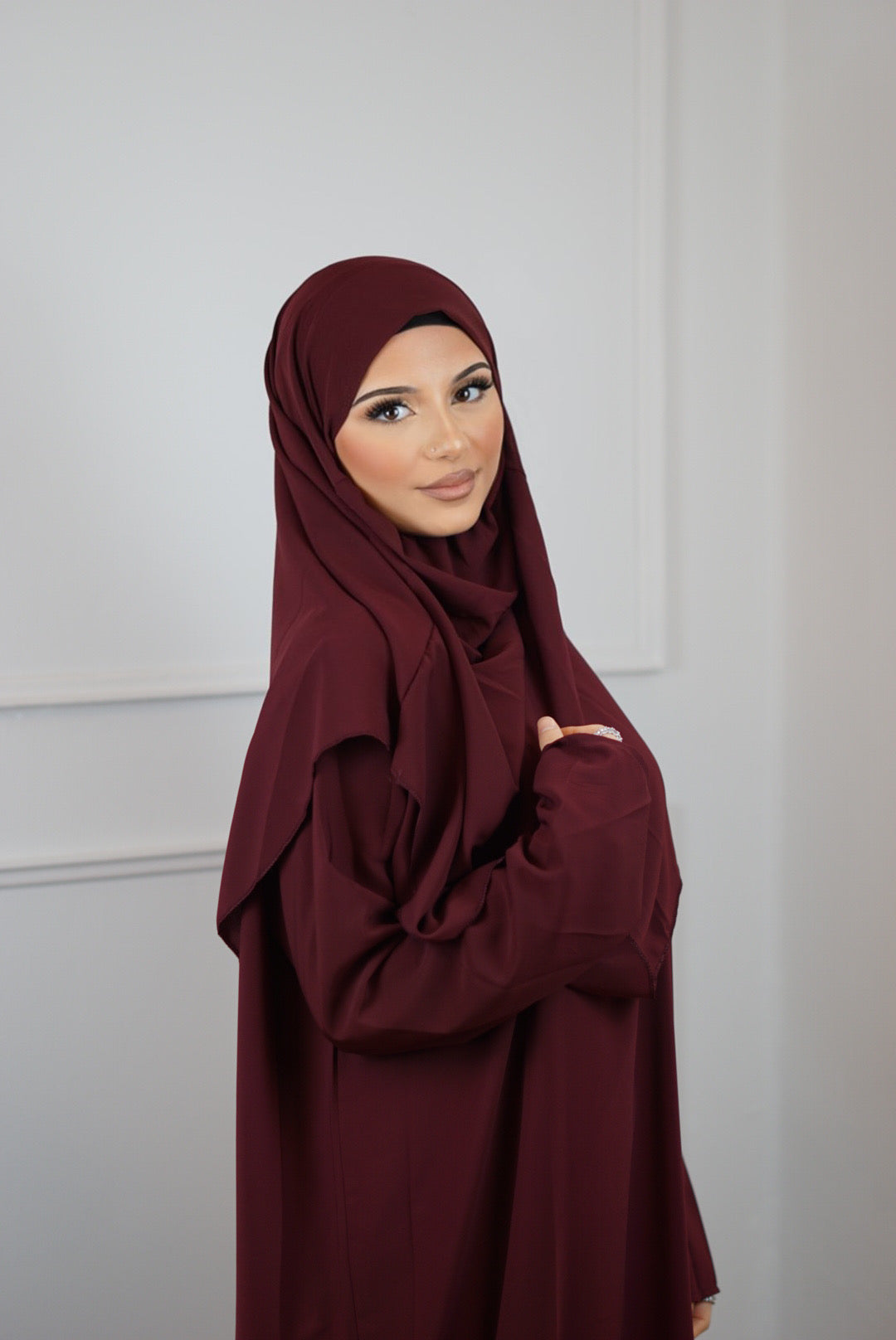 Prayer dress Medina Silk - Red