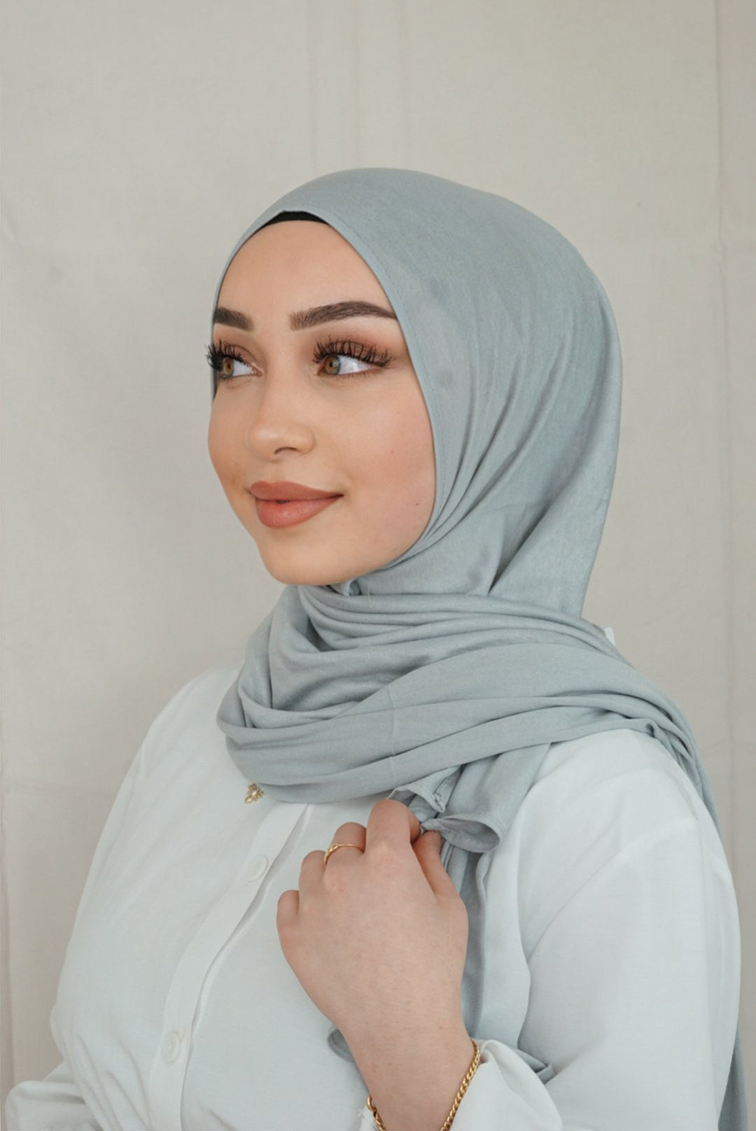 Jersey Hijab to go - silver