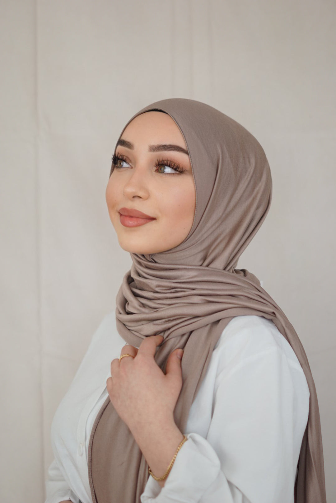 Jersey - nude ashy brown
