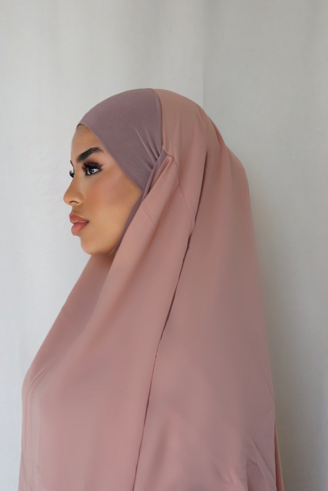 Short Khimar - Nude Peach