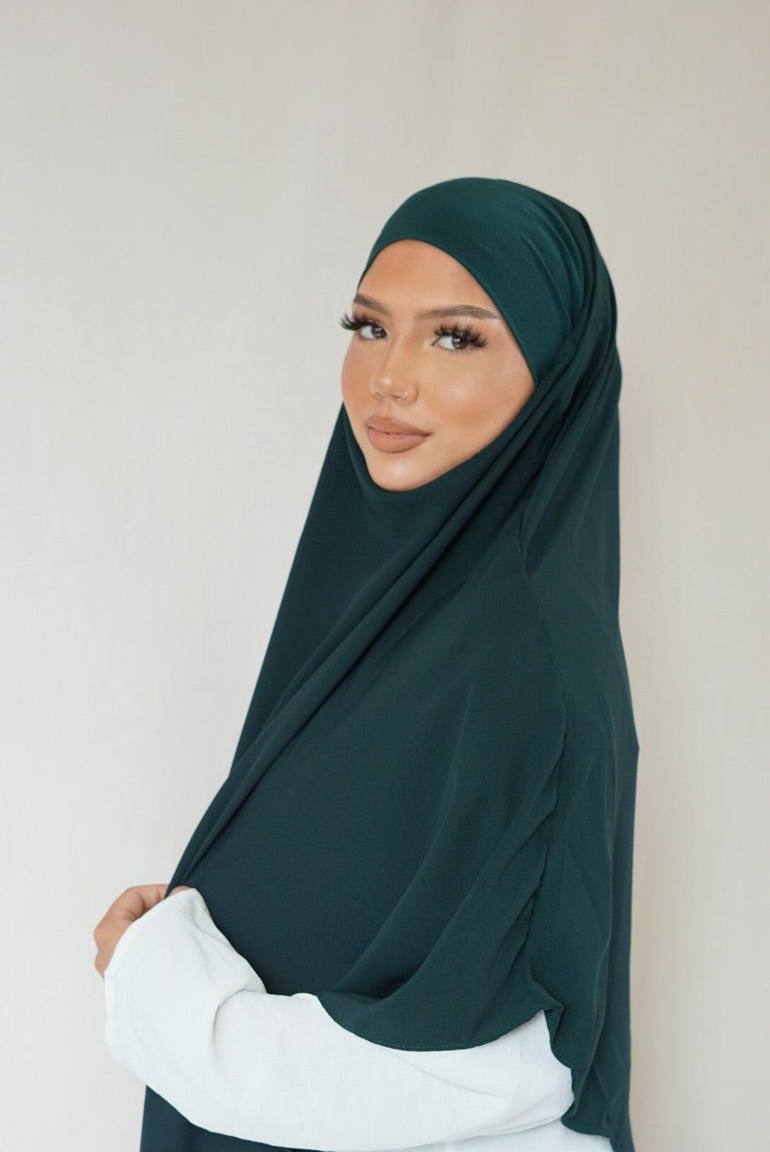 Short Khimar - Royal Green
