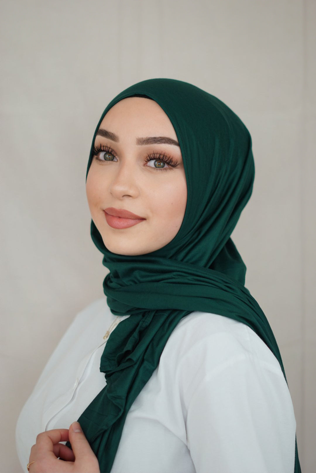 Jersey Hijab to go - dark green