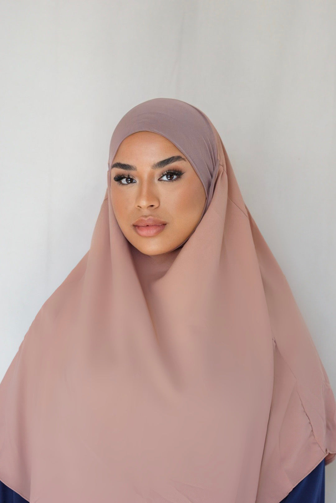 Short Khimar - Nude Peach