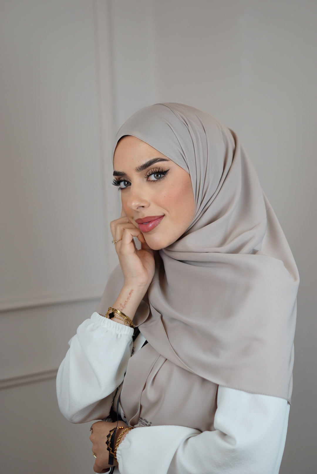 Medina Silk - Grey-beige