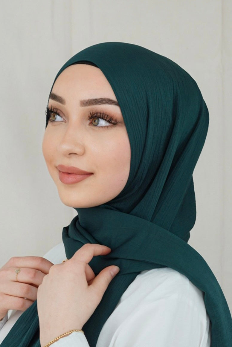 Crinkle - dark green