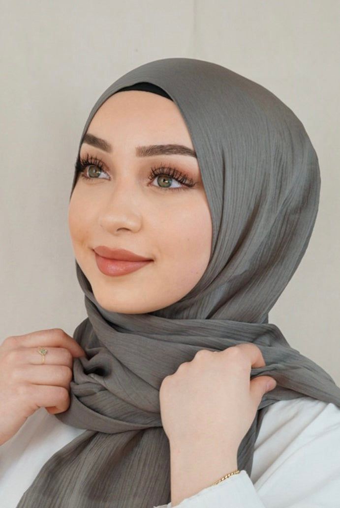 Crinkle - grey brown